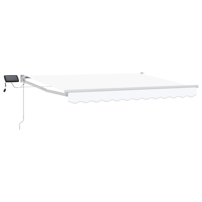 Store rétractable manuel avec LEDs Blanc 3,5 x 2,5 m 545288545288