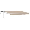 Store rétractable manuel avec LEDs Beige 3,5 x 2 m 545309545309