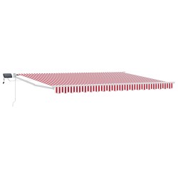 Store rétractable manuel avec LEDs Rouge et Blanc 4 × 3 m 545322545322