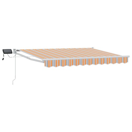 Store rétractable manuel avec LEDs Bleu et Orange 2,5 x 2 m 545330545330