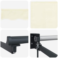 Auvent rétractable manuel Crème 4 x 2 m 545335545335