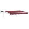 Store rétractable manuel avec LEDs Rouge bordeaux 2,5 x 2 m 545350545350