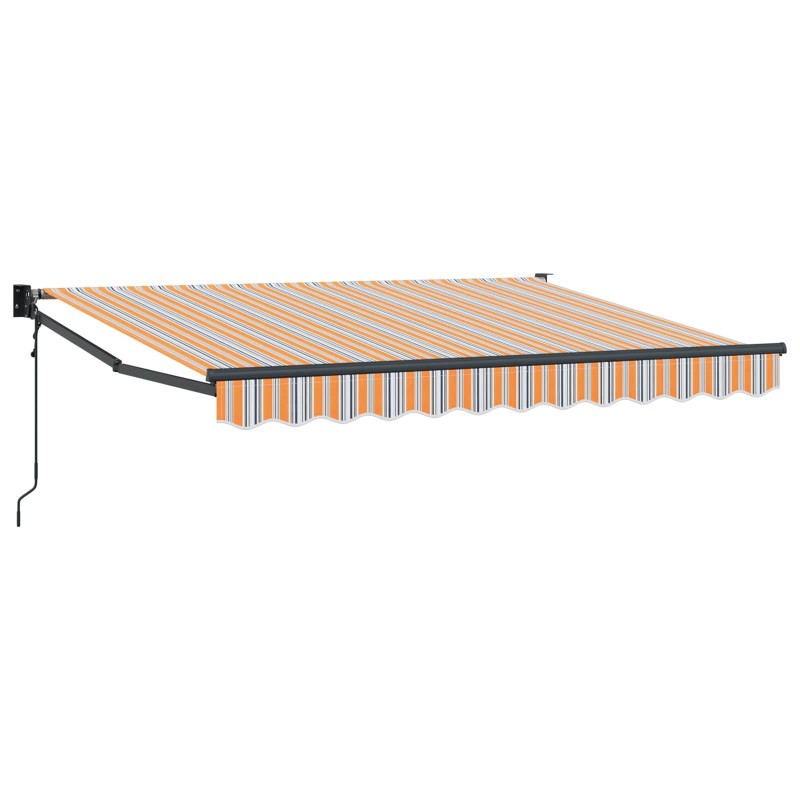 Auvent rétractable électrique Orange, Gris et Bleu 2,5 x 2 m 545362545362