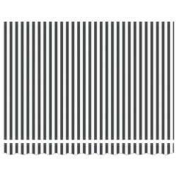 Auvent rétractable manuel Anthracite et blanc 3,5 x 2 m 545375545375