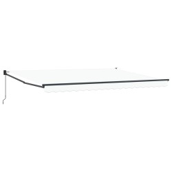 Auvent rétractable manuel Blanc 4 x 2 m 545380545380