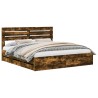 Cadre de lit Chêne fumé 180 x 200 cm Bois Ingénierie 545422545422
