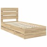Cadre de lit Chêne Sonoma 75 x 190 cm Bois Ingénierie 545424545424