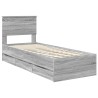 Cadre de lit Gris Sonoma 75 x 190 cm Bois Ingénierie 545439545439