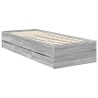 Cadre de lit Gris Sonoma 75 x 190 cm Bois Ingénierie 545439545439