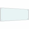 Crédence de cuisine 2 pcs Blanc 100 x 40 cm verre trempé 545452545452
