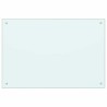 Crédence de cuisine 2 pcs Blanc 90 x 60 cm verre trempé 545453545453