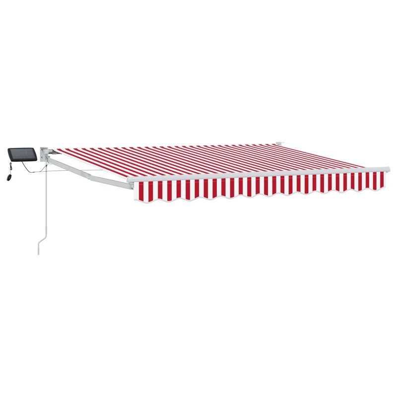 Store rétractable manuel avec LEDs Rouge et Blanc 3 x 2,5 m 545467545467