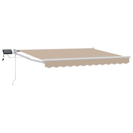 Store rétractable manuel avec LEDs Beige 3 x 2,5 m 545468545468