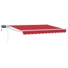 Store rétractable manuel avec LEDs Rouge 3 x 2,5 m 545470545470