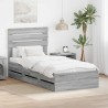 Cadre de lit Gris Sonoma 90 x 190 cm Bois Ingénierie 545482545482