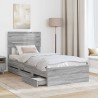 Cadre de lit Gris Sonoma 90 x 190 cm Bois Ingénierie 545482545482