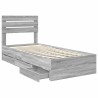 Cadre de lit Gris Sonoma 90 x 190 cm Bois Ingénierie 545482545482