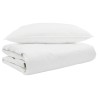 Duvet d'été simple avec oreiller 2 pcs Blanc Plume de canard 545757545757
