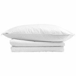 Duvet d'été simple avec oreiller 2 pcs Blanc Plume de canard 545786545786
