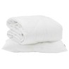 Duvet d'été simple avec oreiller 2 pcs Blanc Microfibre 545795545795