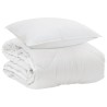 Duvet toutes saisons avec oreiller 2 pcs Blanc Microfibre 545812545812