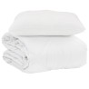 Duvet d'été simple avec oreiller 2 pcs Blanc Microfibre 545836545836