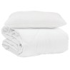 Duvet d'été simple avec oreiller 2 pcs Blanc Microfibre 545837545837