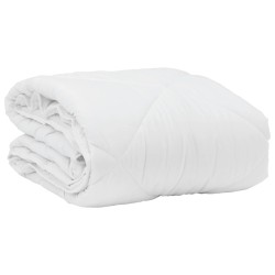 Duvet d'été simple avec oreiller 2 pcs Blanc Microfibre 545837545837