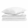 Duvet 2-en-1 avec oreiller 2 pcs Blanc Plume de canard 545840545840