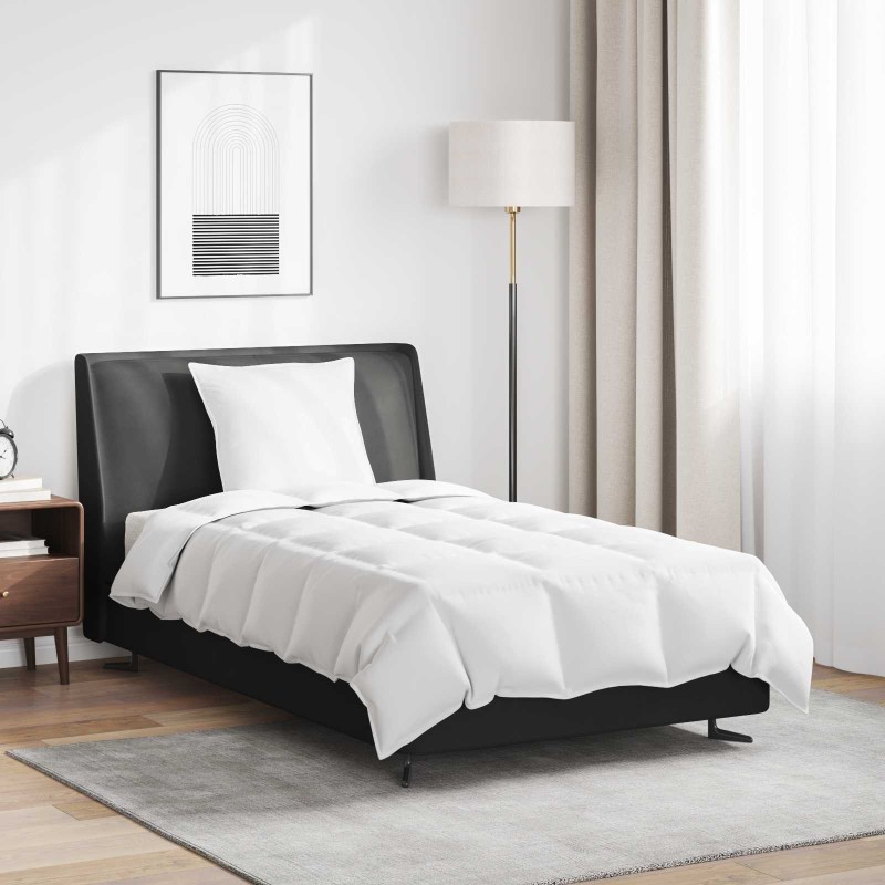 Duvet d'été simple avec oreiller 2 pcs Blanc Plume de canard 545907545907