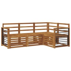 Ensembles de canapés 4 pcs Naturel Bois d'Acacia Massif 545913545913