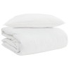 Duvet 2-en-1 avec oreiller 2 pcs Blanc Plume de canard 545944545944