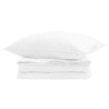Duvet 2-en-1 avec oreiller 2 pcs Blanc Plume de canard 545945545945