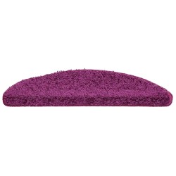 Tapis d'escalier 30 pièces 56 x 17 x 3 cm Violet Demi-rond 545996545996