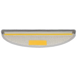 Tapis d'escalier 20 pièces 56 x 17 x 3 cm Gris clair Demi-rond 545999545999