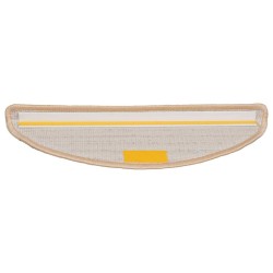 Tapis d'escalier 30 pièces 56 x 17 x 3 cm Crème Demi-rond 546004546004