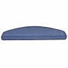 Tapis d'escalier 20 pièces 65 x 24 x 4 cm Bleu Demi-rond Grand 546005546005