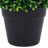 Plantes de buis artificiel 2 pcs avec pots Boule Vert 37 cm 546008546008
