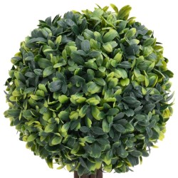 Plantes de buis artificiel 2 pcs avec pots Boule Vert 41 cm 546012546012