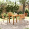 Ensemble de salle à manger pour jardin 5 pcs Beige 546016546016