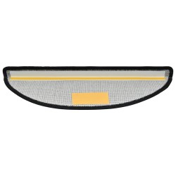 Tapis d'escalier 20 pièces 65 x 24 x 4 cm Gris foncé Demi-rond Grand 546018546018