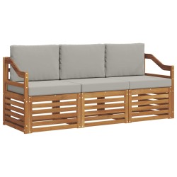 Ensembles de canapés avec coussin 3 pcs Gris Naturel et Clair 546022546022