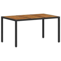 Ensemble de salle à manger pour jardin 5 pcs Noir polyrotin 546025546025