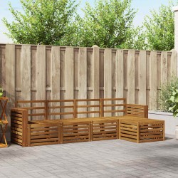 Ensembles de canapés 5 pcs Naturel Bois d'Acacia Massif 546040546040