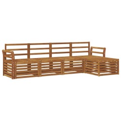 Ensembles de canapés 5 pcs Naturel Bois d'Acacia Massif 546044546044