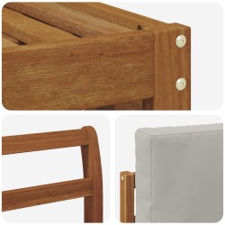 Ensembles de canapés avec coussin 5 pcs Gris Naturel et Clair 546046546046