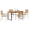 Ensemble de salle à manger pour jardin 5 pcs Beige 546057546057