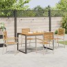 Ensemble de salle à manger pour jardin 5 pcs Beige et Marron 546058546058
