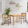 Ensemble de salle à manger pour jardin 3 pcs Noir 546064546064