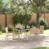 Ensemble de salle à manger pour jardin 5 pcs Beige polyrotin 546067546067